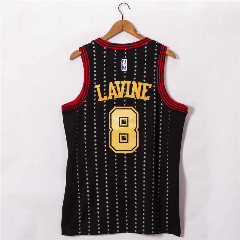Men Chicago Bulls #8 Lavine Black Game 2021 NBA Jersey->chicago bulls->NBA Jersey